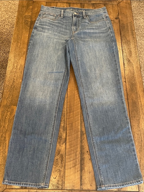 American Eagle Outfitters Denim - American Eagle Outfitters Light Blue Straight-Leg Jeans D37